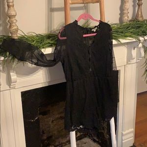 Black Lace Romper